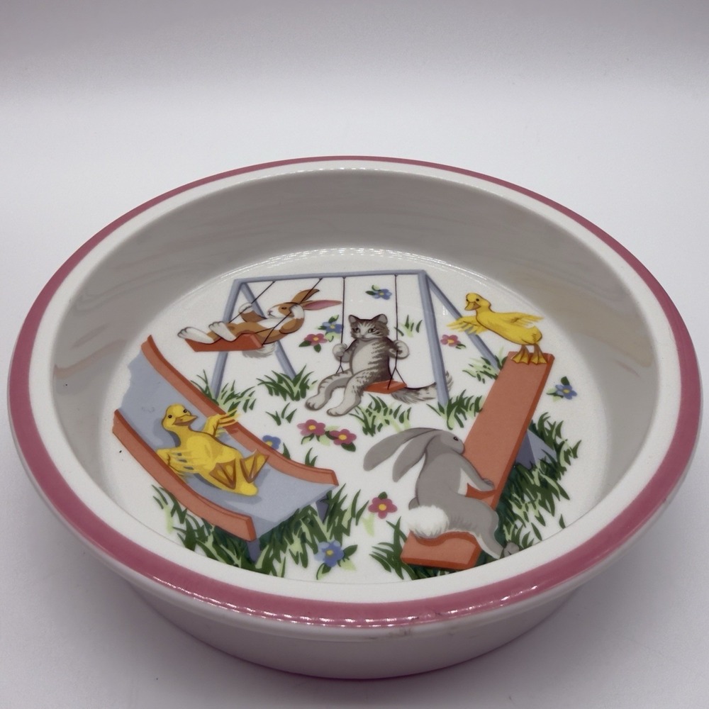 Tiffany & Co Children's 2 Piece Set Vintage  Tiffany's Playground Spring Bunny - Picture 2 of 8